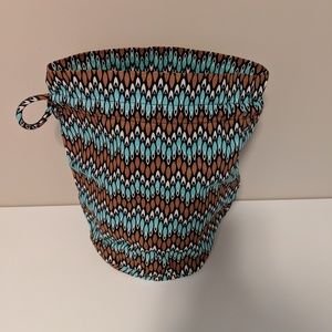 VERA BRADLEY Ditty Bag Java Blue/Brown